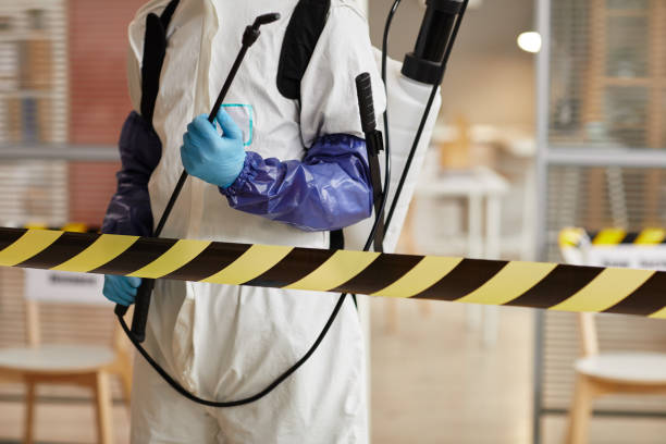 Professional Biohazard Cleanup technician working in Centerport, NY